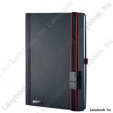 DS Tucson USB  fekete/fekete-vörös jegyzetfüzet
